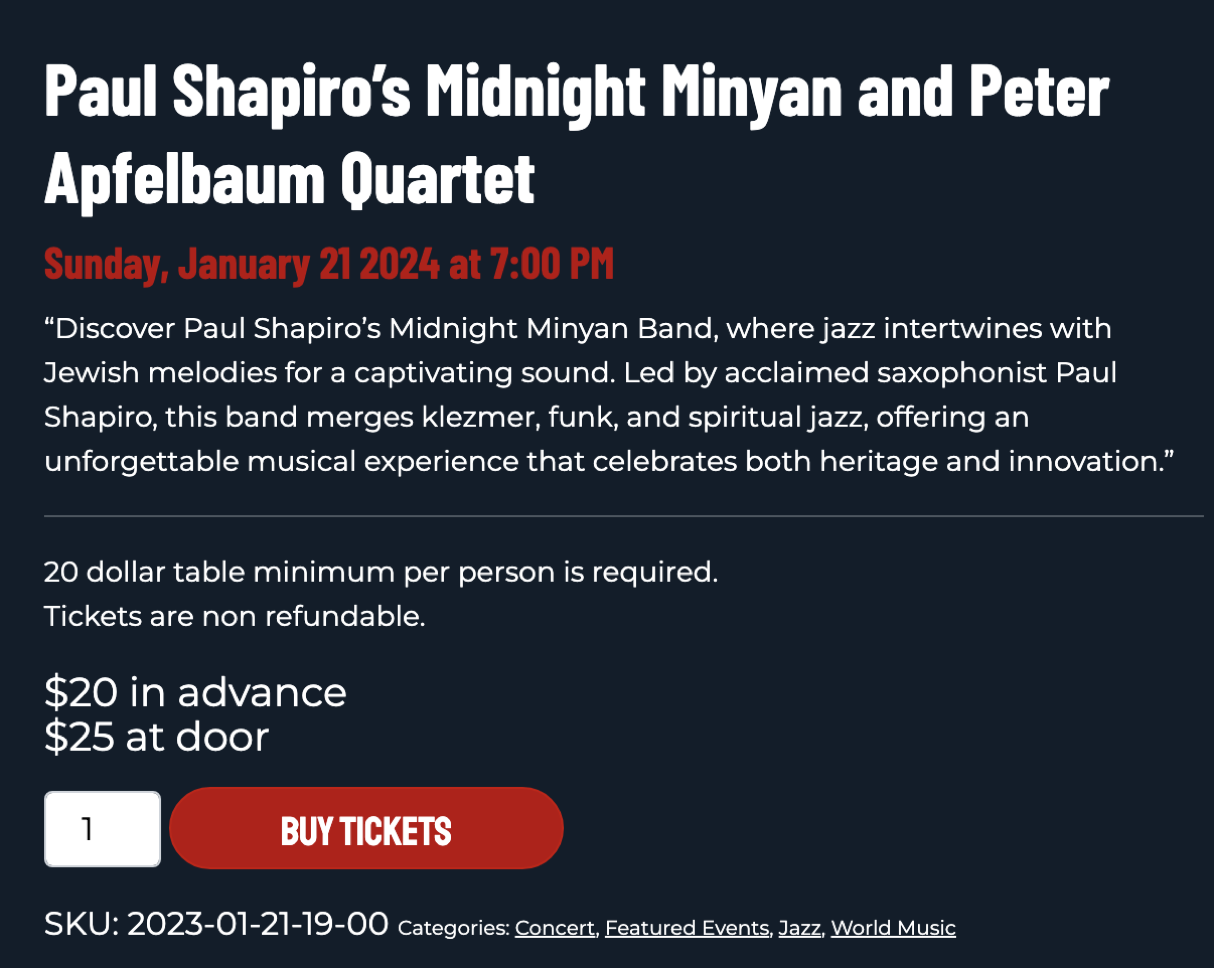 Paul Shapiro's Midnight Minyan Live at Drom