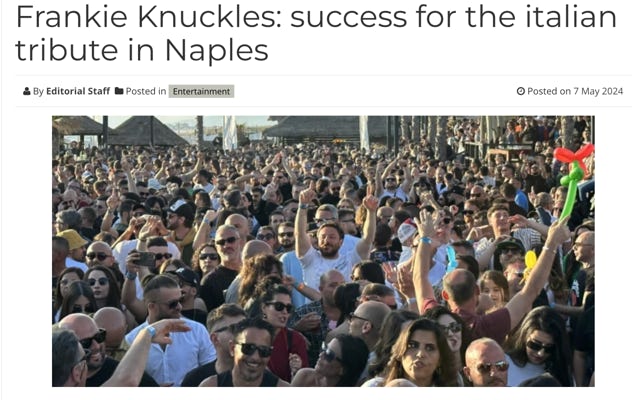 Paul Shapiro performs in Naples for Frankie Knuckles Tribute